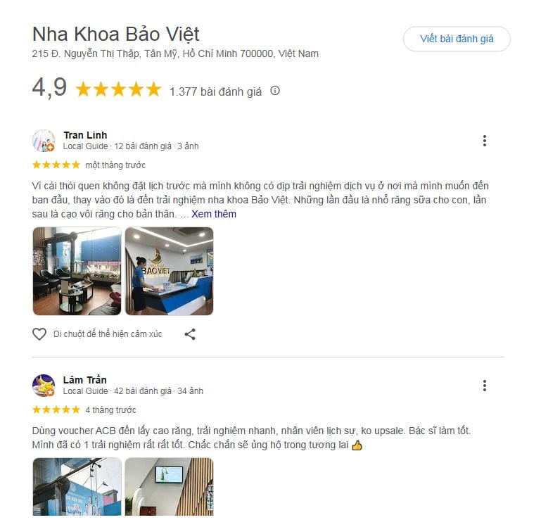 Hình: review trồng răng implant Bảo Việt